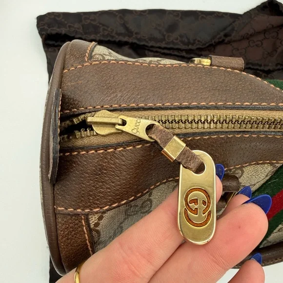 Gucci Boston Bag with Sherry Line - Picture 5 of 15